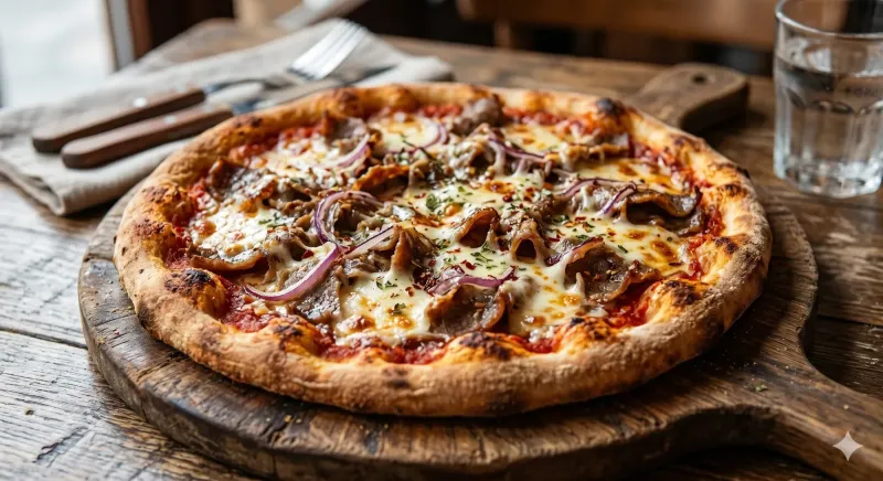 Pizza Dönerfleisch