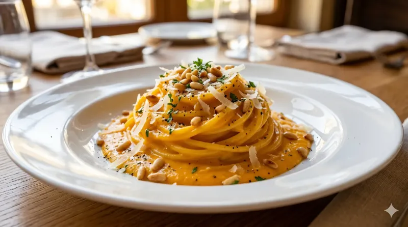 Spaghetti Kürbiscreme