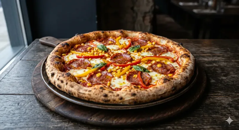 Pizza Diavolo scharf