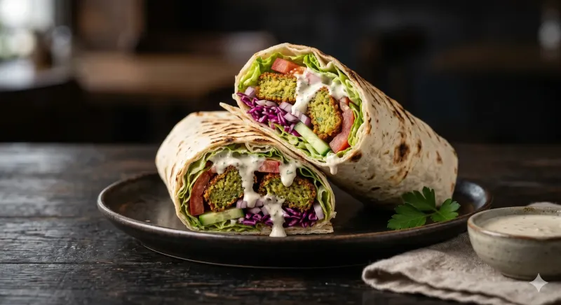 Veggi Dürüm mit Falafel