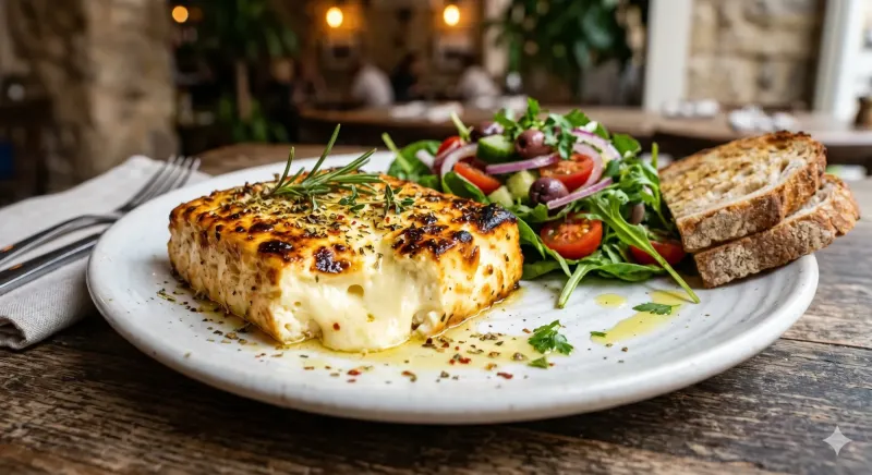 Gebackene Schafskäse