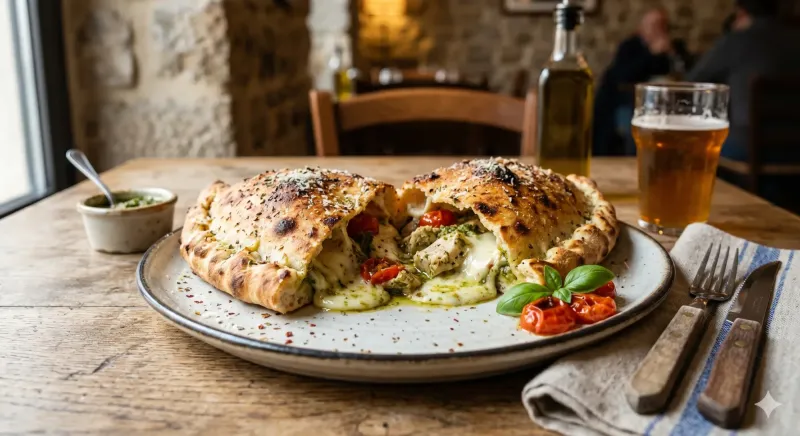 Calzone Burrata Aubergine
