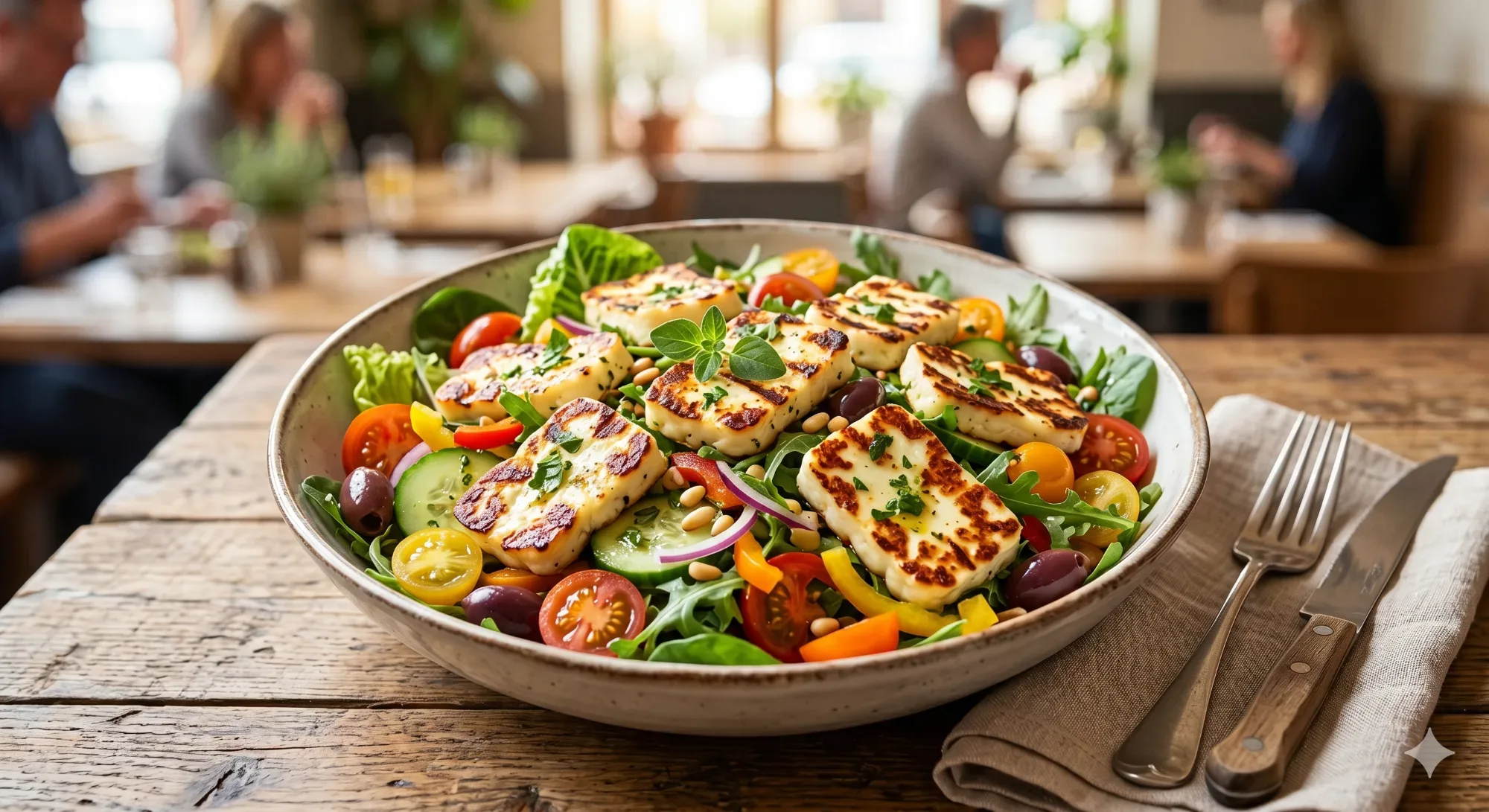 Halloumi Salat