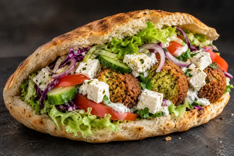 Veggi Döner mit Falafel