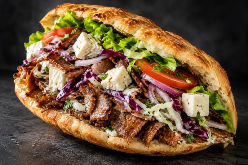 Döner mit Weichkäse