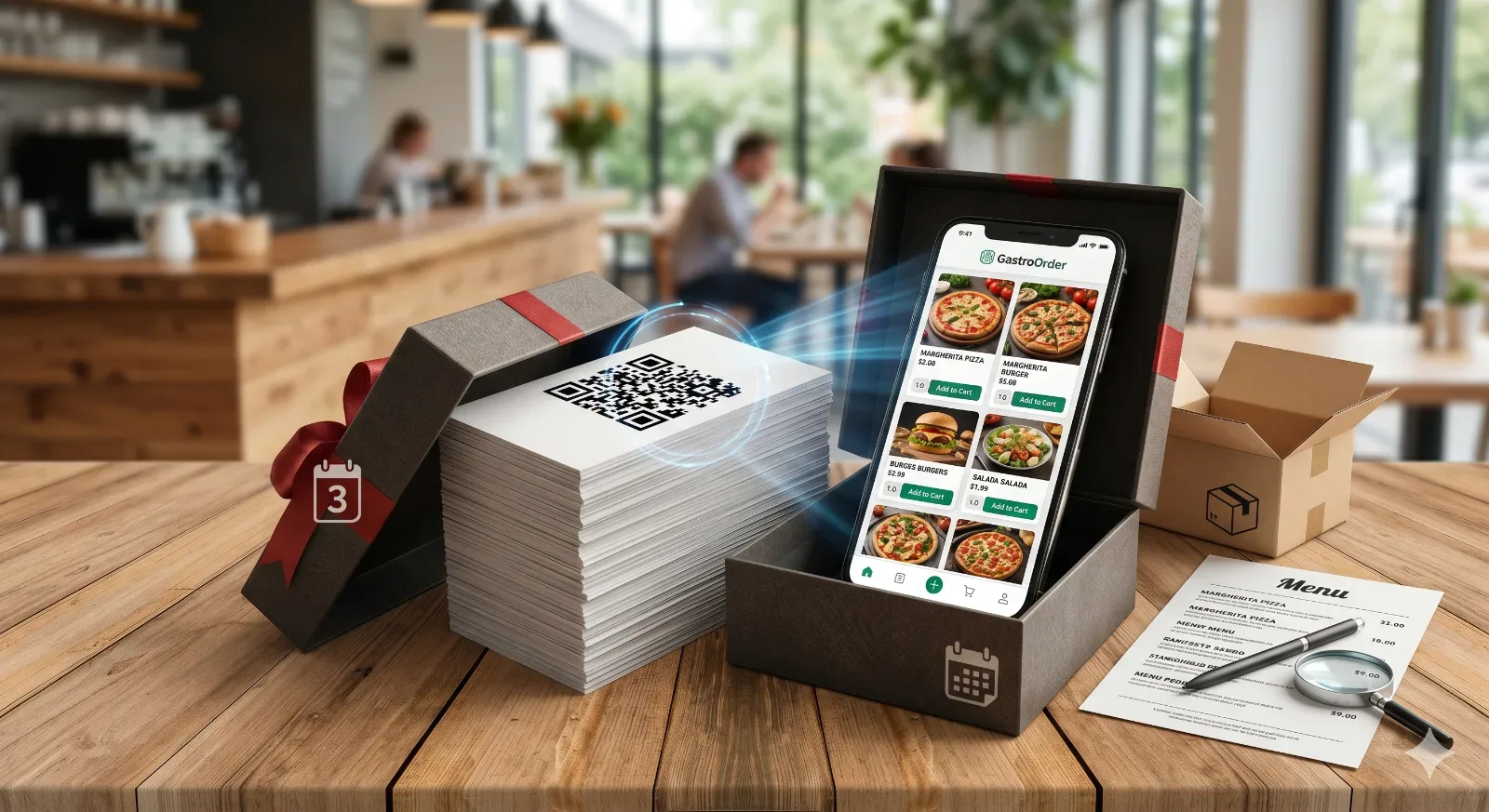 Visitenkarten Starter – Online-Bestellsystem Einführungspaket für Restaurants
