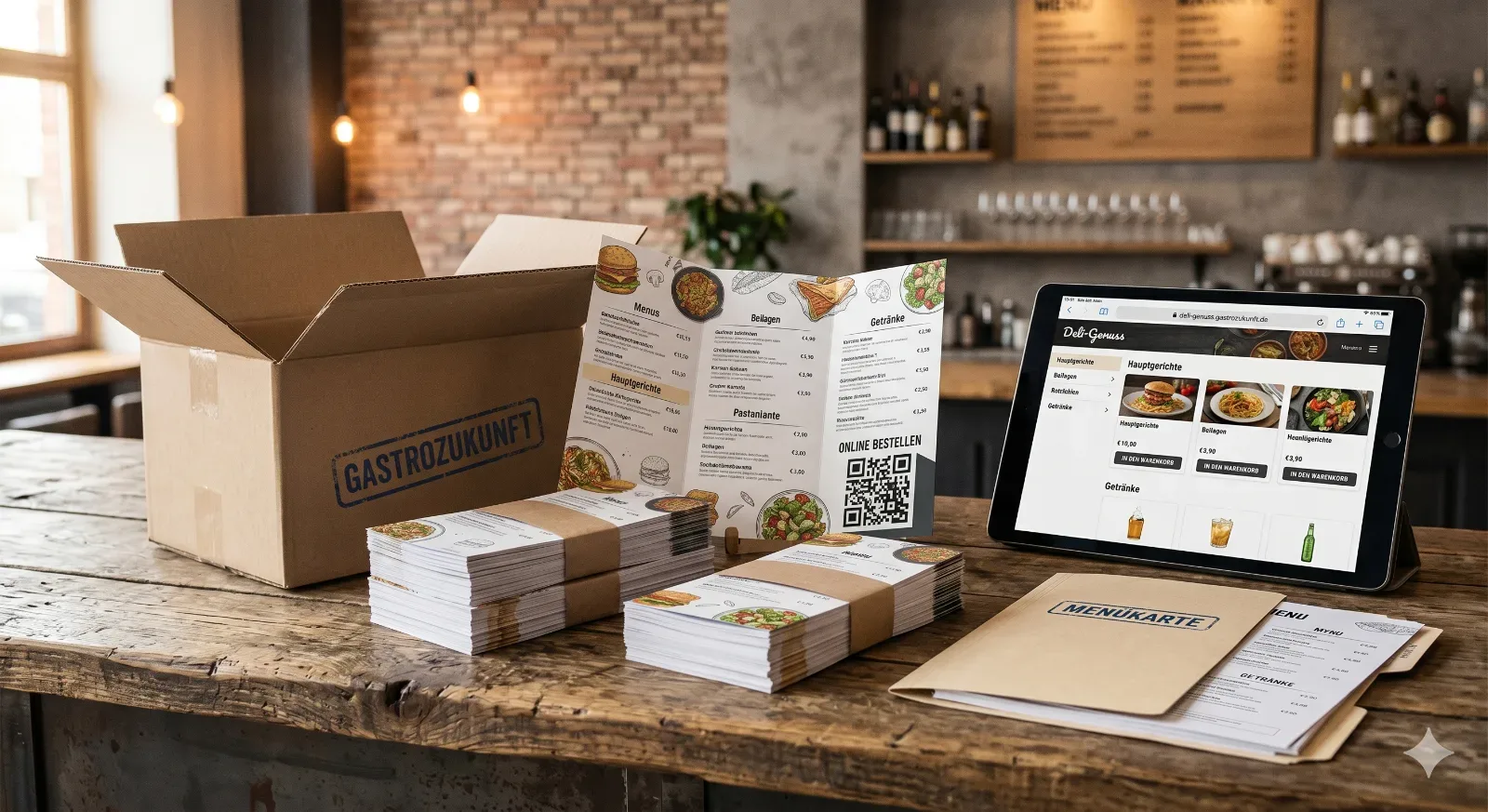 Flyer Starter – 1.000 Faltblätter mit Online-Bestellsystem